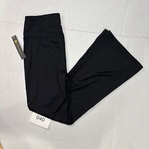 NWT-Stretch The Rules Black Yoga Pants Women's Work Out Wide Leg Flare Size M